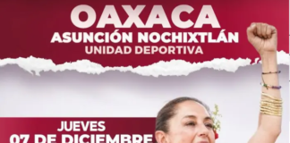 Este jueves, Claudia Sheinbaum llegará a Oaxaca