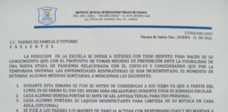 En la Primaria Moisés Sáenz retoman el uso de cubrebocas