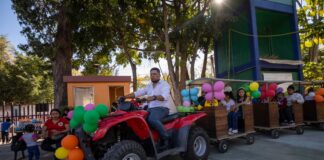 Niñez oaxaqueña celebra Día de Reyes en el Parque Recreativo Bicentenario