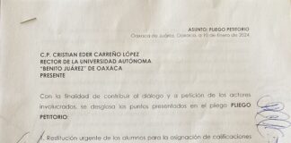 Catedráticos de la prepa 7 exigen cumplimiento de pliego petitorio