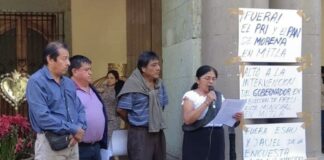 Priista y panista buscan candidatura de Morena a edil de Mitla