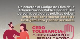 Dice el IMSS Oaxaca que hay Cero Tolerancia al hostigamiento y acoso sexual