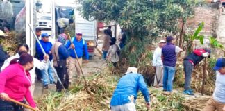 Realiza Ayuntamiento tequios preventivos de cara a la época de lluvias