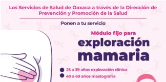 Instala SSO módulos rosa y verde para detección de cáncer cervicouterino y de mama