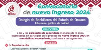 Cobao lanza convocatoria para estudiantado de nuevo ingreso