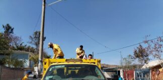 Moviliza Coesfo brigada para atender incendio en San Miguel Chimalapa