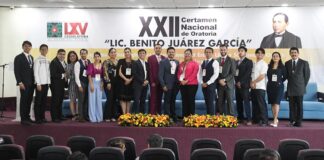 Certamen nacional de oratoria reúne a oradores de 10 estados del país en el Congreso de Oaxaca