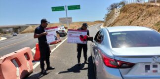 Promueven prevención de accidentes en autopista a la Costa