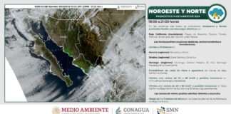 Emiten aviso por probabilidad de tormentas y fuertes vientos