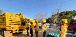 Atienden incendio en Santiago Tenango