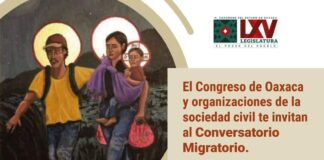 Conversarán sobre la migración en el Congreso de Oaxaca