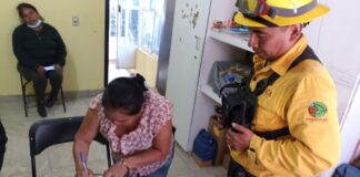 Controla Coesfo incendio forestal en límites de Oaxaca y Puebla
