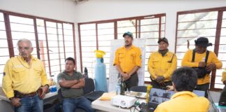 Continúa plan de acción para la sofocación del incendio en los Chimalapas