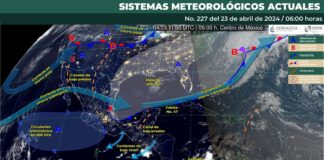 Para este martes se prevé tormentas aisladas en la Sierra de Juárez y Cuenca del Papaloapan
