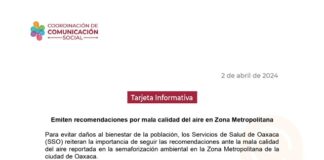 Emiten recomendaciones por mala calidad del aire en Zona Metropolitana