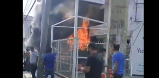 Sofocan incendio registrado en establecimiento de la capital oaxaqueña