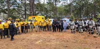 Atienden incendio forestal en Santiago Juxtlahuaca