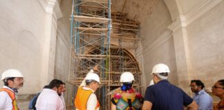 Avanza restauración de monumentos históricos en Oaxaca
