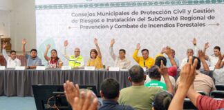 Coordinan acciones para prevenir y sofocar incendios forestales en la Sierra de Juárez