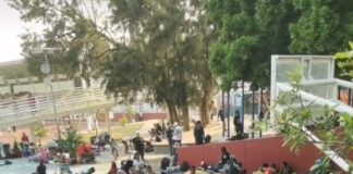 Habilita Gobierno Estatal polideportivo para dar ayuda humanitaria a caravana migrante