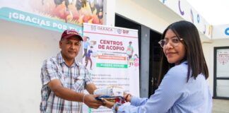Instala DIF Oaxaca centro de acopio en favor de comunidades afectadas por incendios