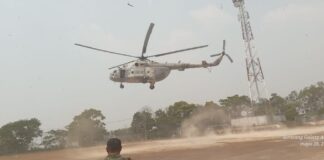 Refuerzan con helicóptero combate a complejo de incendios en zona de Los Chimalapas
