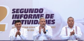 Asiste Gobernador de Oaxaca a segundo informe de actividades del Rector de la UABJO