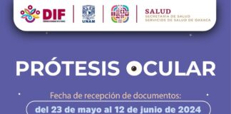 Invita DIF Estatal a la población oaxaqueña a integrar su expediente para la solicitud de prótesis ocular