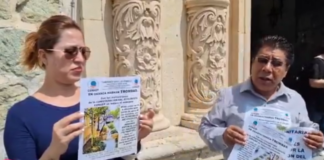 Ecologistas protestan para denunciar crisis por escasez de agua
