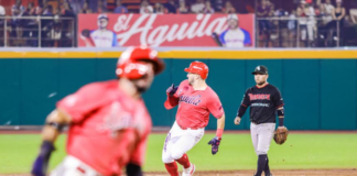 Juniel Querecuto define con jonrón ante Veracruz