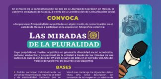 Invitan a participar en la convocatoria Las miradas de la pluralidad