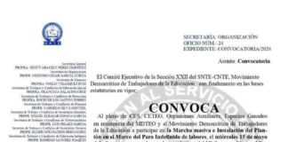 Sección 22 marchará el “Día del Maestro” en Oaxaca