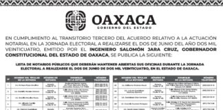 Notariado de Oaxaca, atento a cualquier llamado durante jornada electoral del 2 de junio