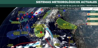 Se prevén lluvias fuertes durante la tarde noche de este miércoles en Oaxaca