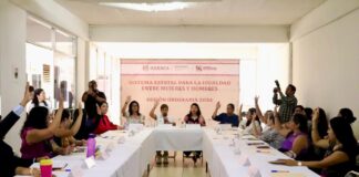 Rinden protesta integrantes del Sistema Estatal para la Igualdad entre Mujeres y Hombres