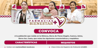 Convocan a la población a inscribirse al programa Farmacias Bienestar