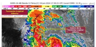 Tormenta tropical Alberto ocasionará lluvias aisladas en algunas regiones de Oaxaca
