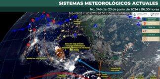 Este domingo se prevén lluvias localmente fuertes en todo el territorio oaxaqueño