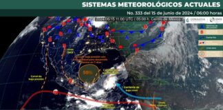 Se pronostica temporal lluvioso sobre territorio oaxaqueño