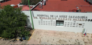 Informan causas del flujo de aguas lodosas del Hospital de la Niñez Oaxaqueña