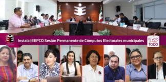 Instala IEEPCO Sesión Permanente de Cómputos Electorales municipales
