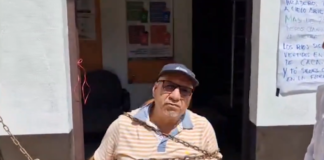 Ambientalistas se encadenan en la PROPAEO, denuncian crisis ambiental