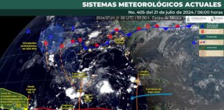 Continuarán las lluvias en territorio oaxaqueño para este domingo