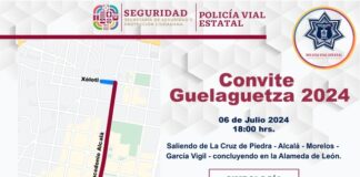 Activarán dispositivo de Seguridad Vial para el Primer Convite de Guelaguetza 2024