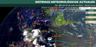 Prevén lluvias para la Cuenca del Papaloapan, Sierra de Juárez, Istmo de Tehuantepec y Valles Centrales