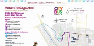 Anuncia Semovi recorridos y horarios del Citybus en las Rutas Guelaguetza