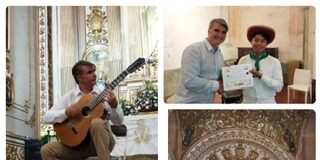 Ofreció guitarrista español concierto en la Basílica de la Soledad