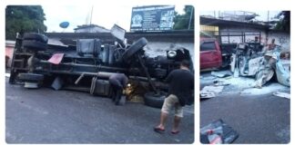 Sin frenos Pipa que causó daños en Donají