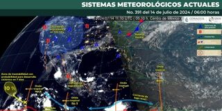 Chubascos y tormentas dispersas para este domingo: Protección Civil