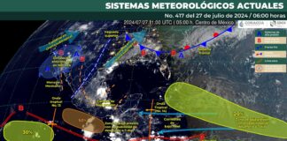 Continuarán las lluvias este sábado en Oaxaca